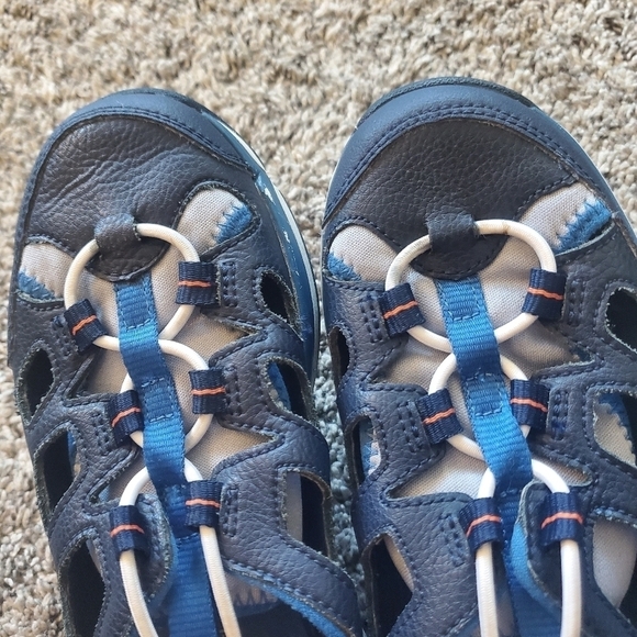 Clarks 13 WPrivo Lt. Blue Sport Sandals Trail Hiking Water Shoes kids. - Picture 9 of 10